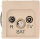 Kontakt-simon Antenna Socket Basic Modul Rtv Sat Through Hole Beige Bmzar-sat10 P.01 12