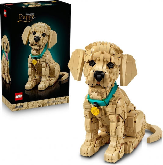 LEGO Icons Golden Retriever Puppy За 18+ Години 2102 Бройки