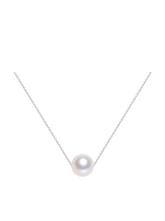 Theodora's Jewellery Necklace Solitaire from Silver with Pearls