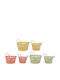 Beauty Home Set of Decorative Baskets Metal with Handles 2pcs