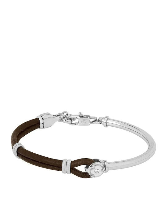 H2on Women's Bracelet made of Leather with Diamond