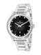 Pierre Cardin Ceas Barbatesc 45mm Cu Baterie cu Brățară Metalică Argintie