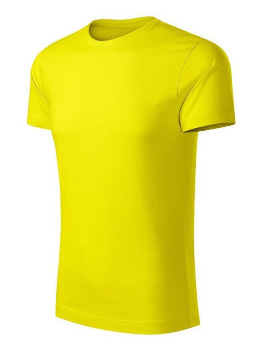 Malfini Ανδρικό Διαφημιστικό T-shirt Κοντομάνικο Lemon