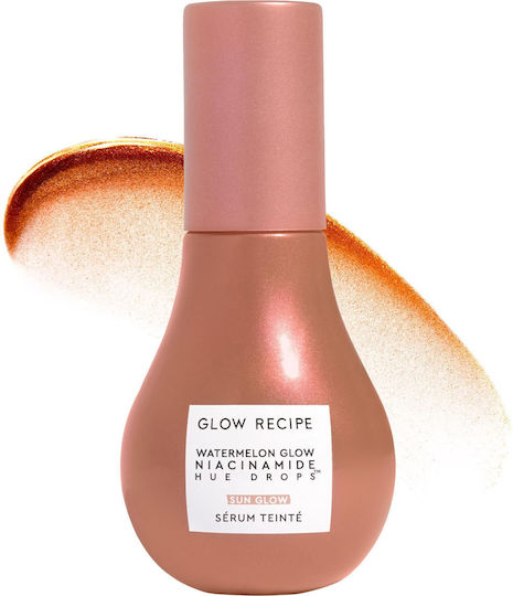 Glow Recipe Watermelon Glow Hue Drops Serum Προσώπου Tinted με Centella Asiatica & Νιασιναμίδη για Λάμψη Sun Glow 40ml