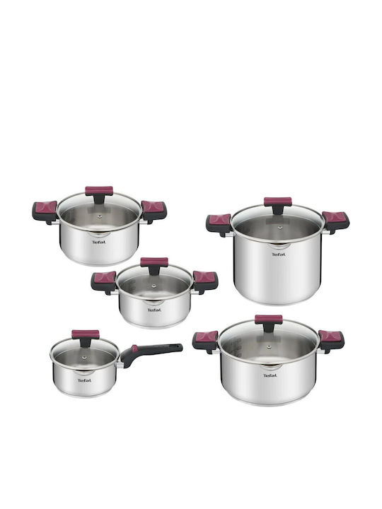 Tefal Daily Cook Pots Set Made of Stainless Ste...
