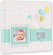 Photo Album Hardcover Cases 200 Photos 13x18cm and 13x19cm Plasticized Cover Photo Window Pierre Blue