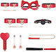 Smd Autorite Totale – Premium Bdsm Bondage & Restraint Set 8 Accessories Πλήρες Bdsm Set 8 Accessories Red Gold