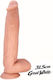 Smd Great White King Sized Dildo Realistic Penis Replica With Scrotum Suction Cup Premium Tpe 31.5cm Flesh