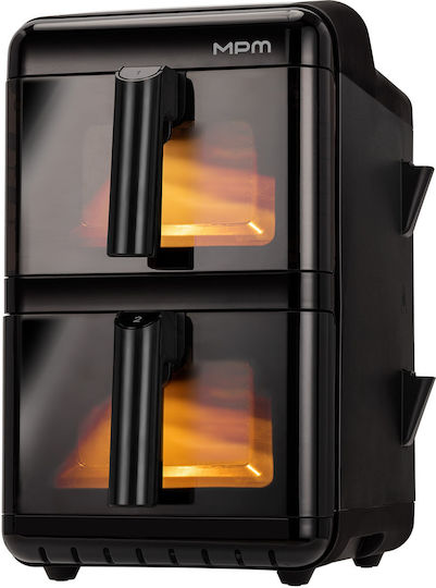 MPM Air Fryer με Διπλό Αποσπώμενο Κάδο 12lt Μαύρο MFR-13