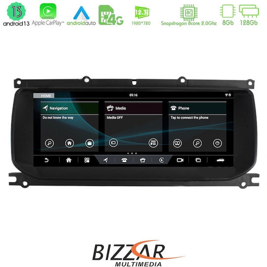 Bizzar Car Audio System for Land Rover Range Rover Evoque 2011-2017 (Bluetooth/USB/WiFi/GPS/Apple-Carplay/Android-Auto) with Touch Screen 10.25"