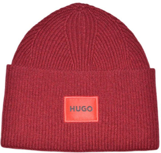 Beanie Männer Beanie Gestrickt in Rot Farbe