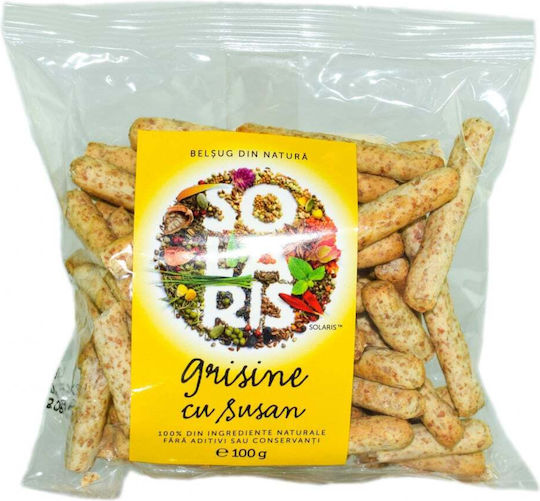 Whole Wheat Flour Sesame Breadsticks 100g Solaris