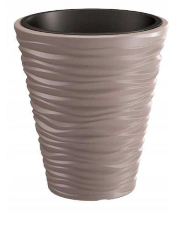 Prosperplast Flower Planter Plastic Brown 38.8x38.8cm.