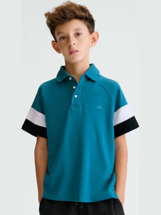 Kids' Polo Short Sleeve Aqua