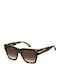 Victoria Beckham Unisex Sonnenbrillen mit Braun Horn umrandetem Rahmen und Braunen Gläsern