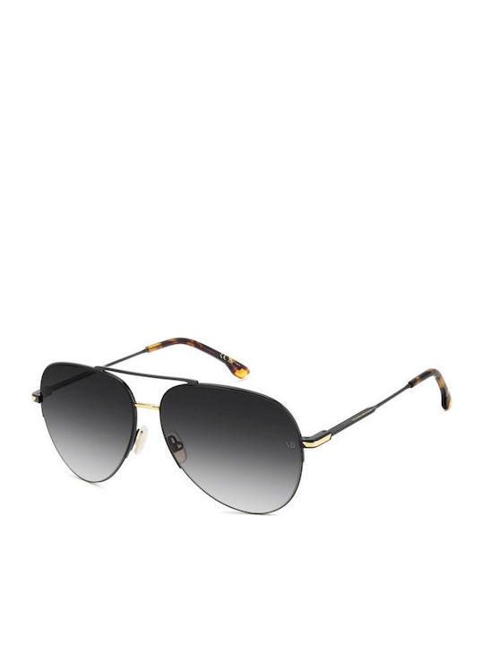 Victoria Beckham Unisex Sonnenbrillen mit Schwarz Metallischer Rahmen
