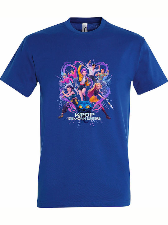 kirikoko Kids' T-shirt Royal Blue Kpop Huntrix,...