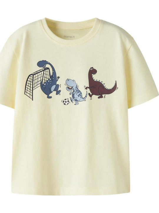Name It Παιδικό T-shirt Εκρου