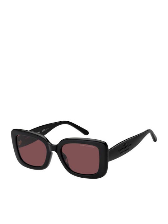 Marc Jacobs Unisex Γυαλιά Ηλίου με Μαύρο Κοκκάλινο Σκελετό και Κόκκινο Φακό MARC 888/S 807/4S