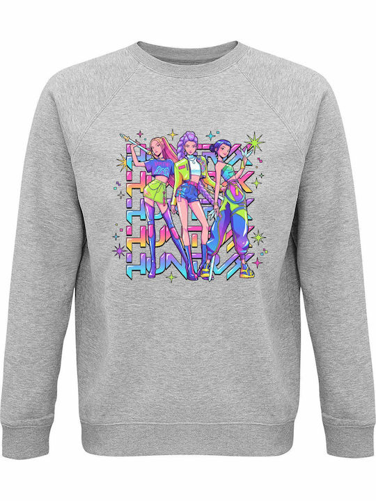 kirikoko Kids Sweatshirt Grey Melange Kpop Hunt...
