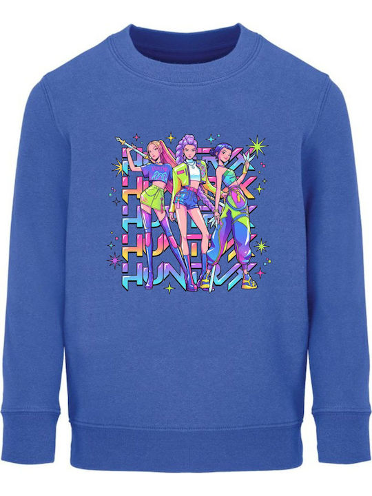 kirikoko Kids Sweatshirt Royal Blue Kpop Huntri...