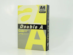 Double A Colored Paper Copier A4 75gsm 500 Sheets Ream Double A Neon Yellow