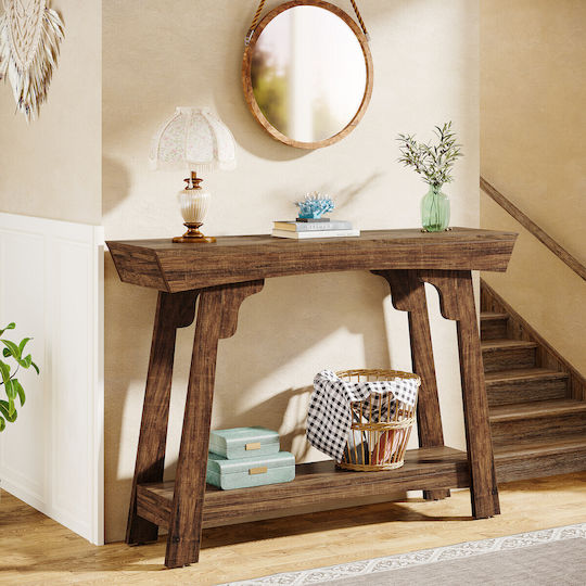 Κονσόλα από Μασίφ Ξύλο Dark Brown Μ105xΠ30xΥ85εκ. Κονσόλα από Μασίφ Ξύλο Dark Brown Μ105xΠ30xΥ85εκ.