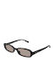 Ysl Unisex Ochelari De Soare Cu Ramă Neagră Din Plastic Și Lentile Roz