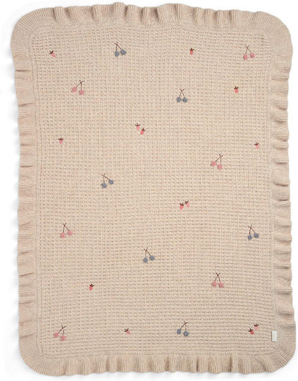 Mamas & Papas Blanket Nursery Swaddling Blankets Knitted Beige 80x100cm
