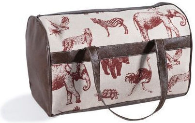 Beauty Home Baptism Bag Jungle Animals Fabric 45x30x30cm