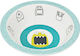 Laessig Baby Food Bowl Little Monster made of Melamine Blue