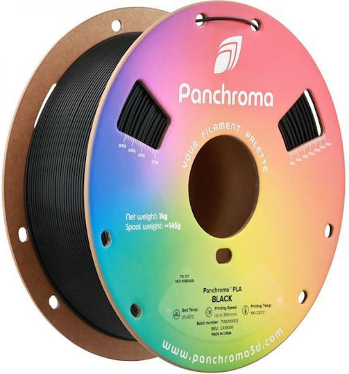Polymaker PLA 3D Printer Filament 1.75mm Black 1kg 1pc Spool