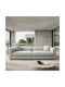 Alba Триместен Диван Текстил Off White 256x88x70см.