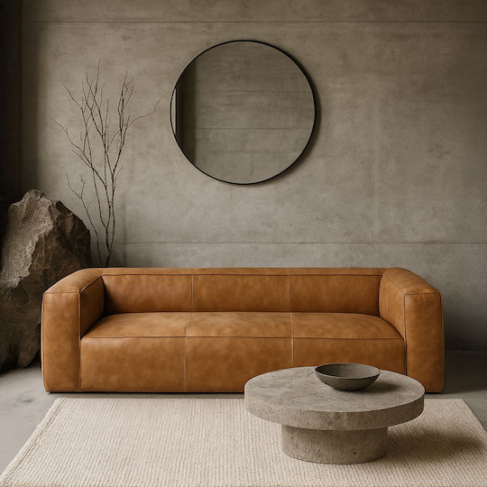 Hacket Dreisitzer Sofa Camel 233x96x66cm