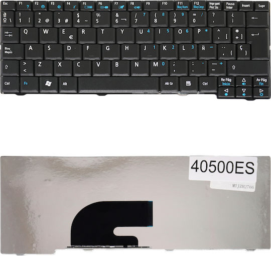Teclado Español Para Portátil Spanish Laptop Keyboard Acer Aspire One Z Zg5 One A100 A110 D150 Aebu2u00050-us 9j.n7482.j01 K081062a1gk Mp-08b43u4-6981 Pk1306f0700 9j.n9482.00r 9j.n9482.e0r Pk1306f0200 Es Black Κωδ.40500es