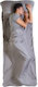 Tough Outfitters Travel Tip Foaie Sac De Dormit Ultra-ușoară Bumbac 94 X 216 Cm 1 Persoană Fermoar Gri