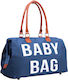 Shoulder/Hand Diaper Bag Blue 45x25x20cm.
