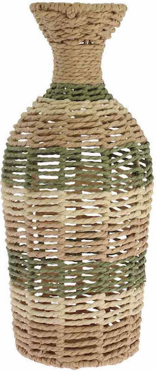 Beauty Home Декоративна Ваза Стъклена Eden Бежова 15x15xВ36см