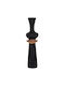 HomeMarkt Decorative Floor Vase Concrete Nebula Black 17xH45cm