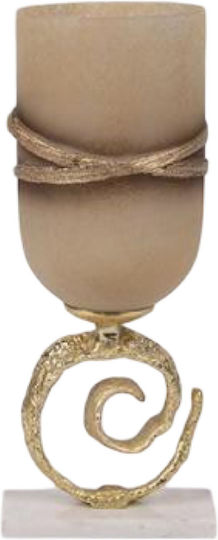 Decorative Vase Beige 18x15x45cm