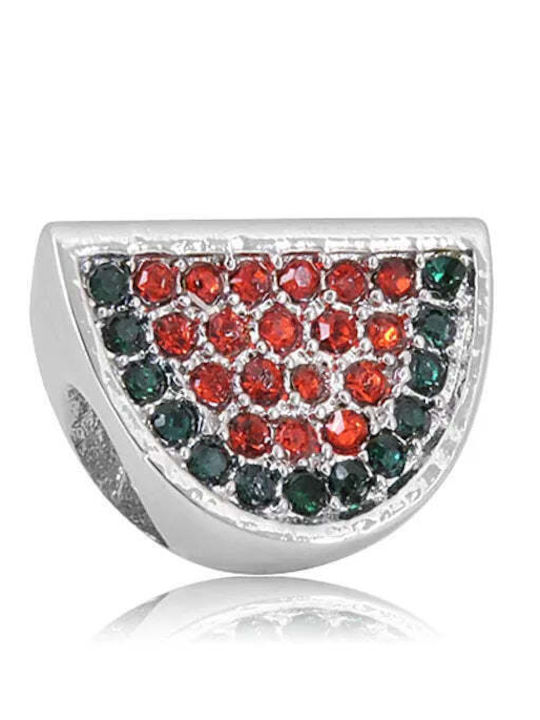 Charmy Charm mit Steinen aus Stahl Rote
