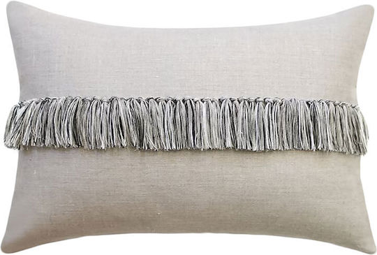 InTheBox Perna De Canapea Tassel Alb Gri 40x60cm