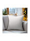 Beauty Home Decorative Pillow Case Ecru-silver 45x45cm.