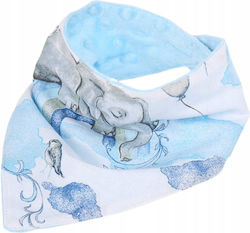 BabyMam Σαλιάρα Υφασμάτινη με Αυτοκόλλητο Blue