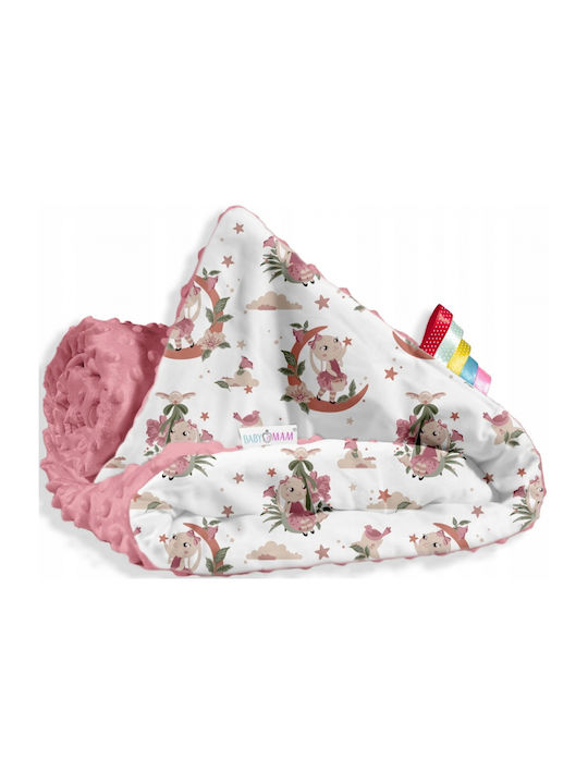 BabyMam Pătură Pepinieră Swaddling pături 100% bumbac Roz 75x100cm