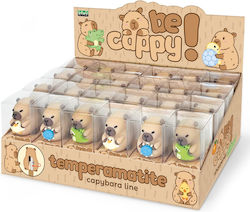 Becappy Capibara Pencil Sharpener One Hole – Made Soft Plastic 3 Assorted Designs 24 Pcs Display