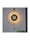 Modernes Gold Metallisches Wanduhren Mit Pendel Led Latin Zifferblatt 50×75 Cm