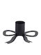 Beauty Home Nira Metal Candle Holder in Black Colour 8.5x3x9.5cm
