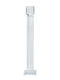 Artekko Candle Holder Glass in Transparent Color 9x46x9cm 1pcs