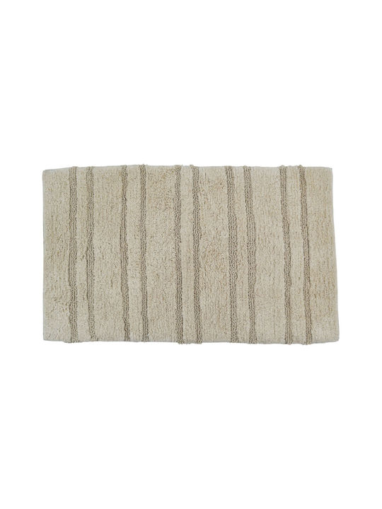 Ankor Non-Slip Bath Mat Cotton 852017 Beige 50x...